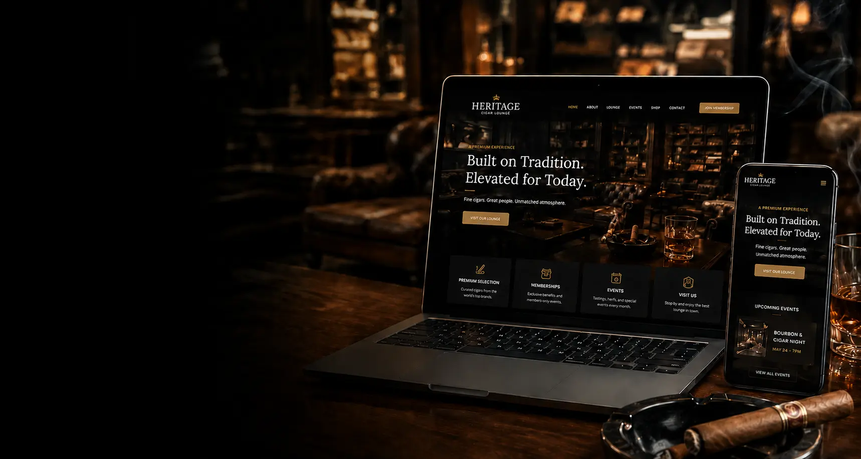 Cigar business setting