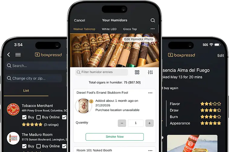 Boxpressd App Screens