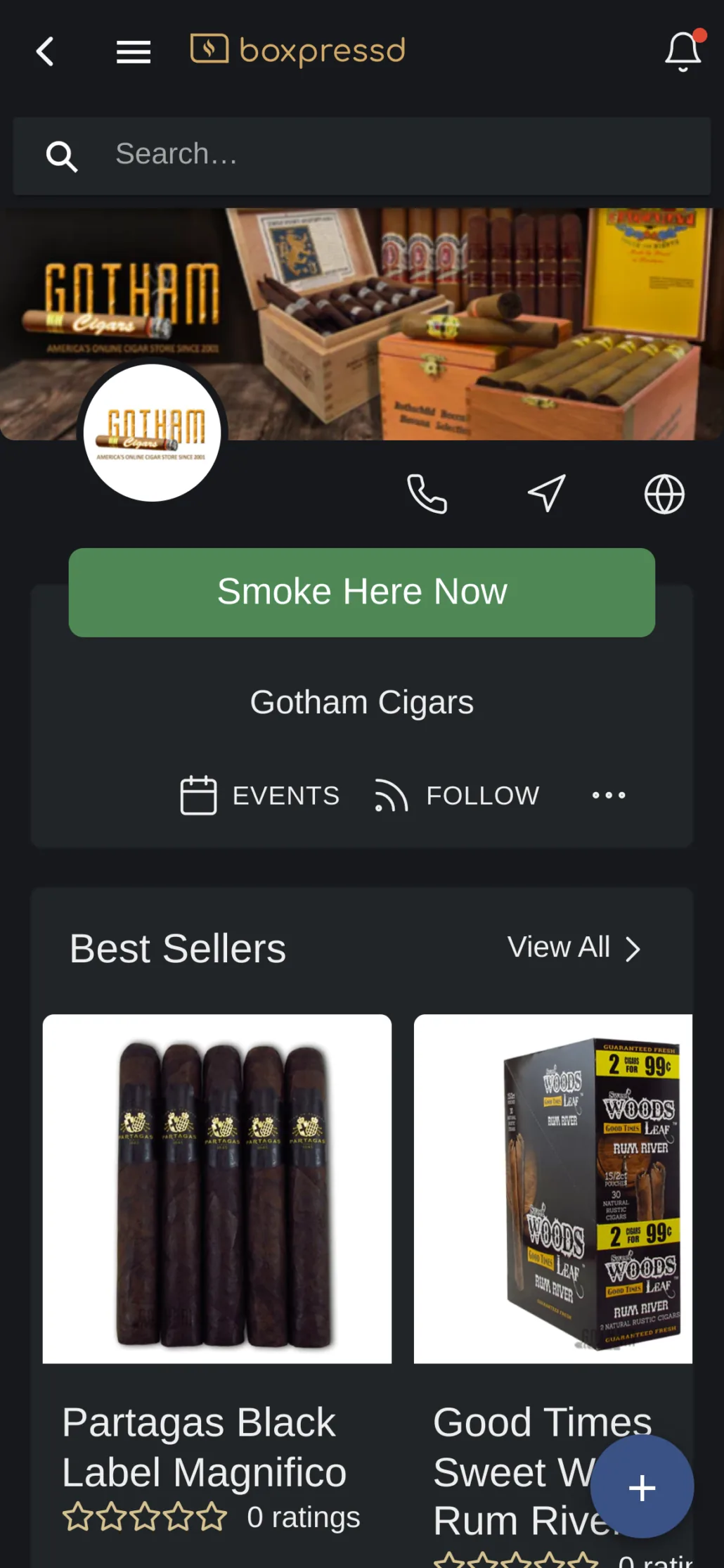 Boxpressd business profile with product listings