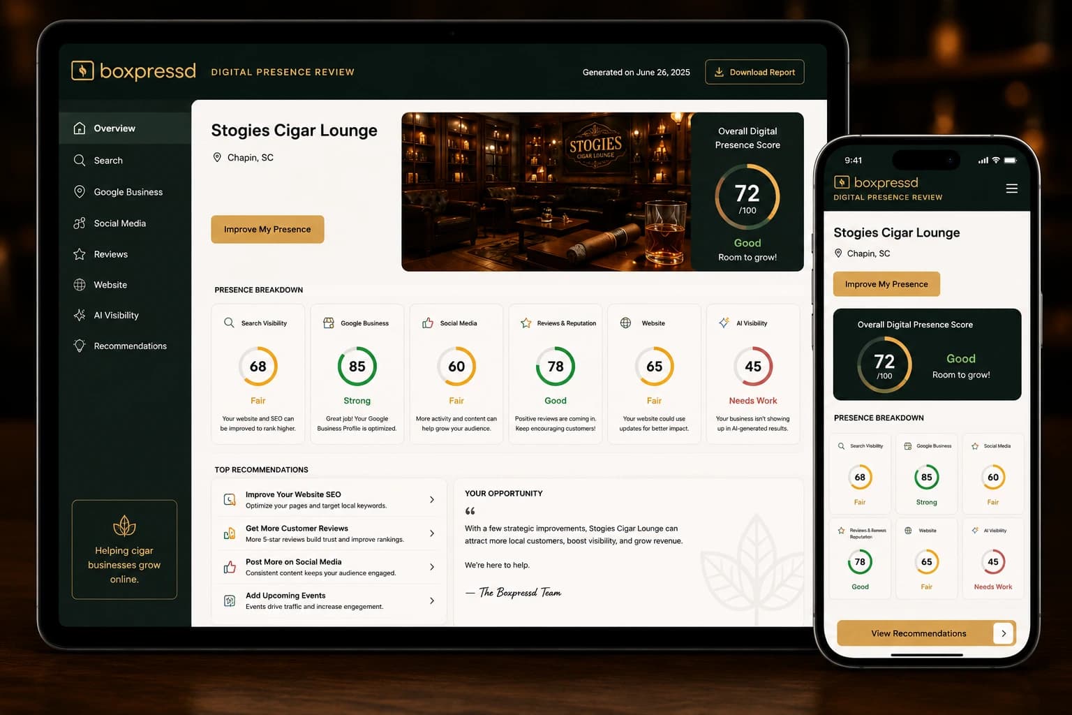 Boxpressd Digital Presence Review