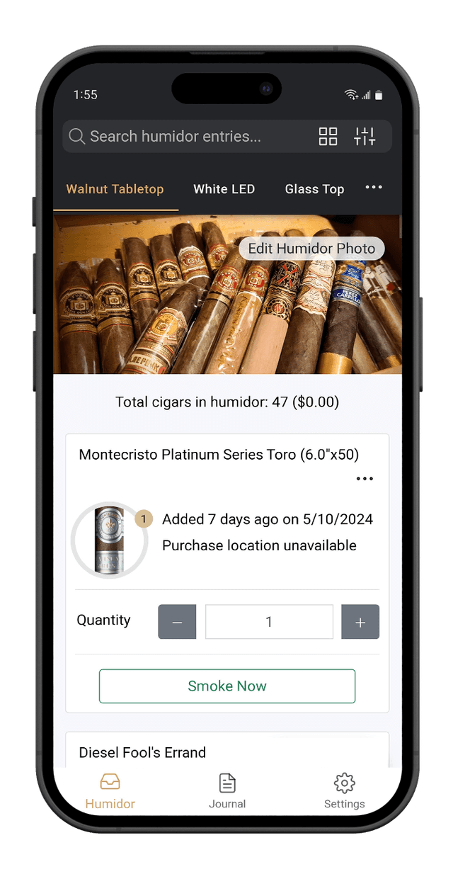 Boxpressd Virtual Humidor